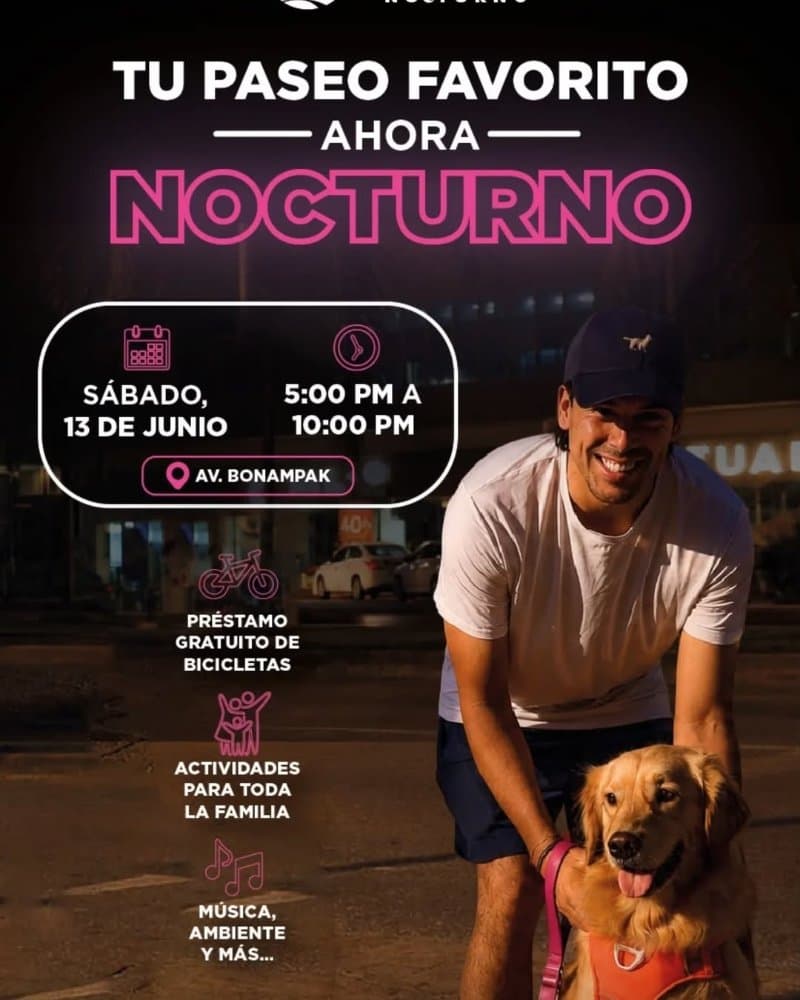 Tu paseo favorito ahora nocturno
