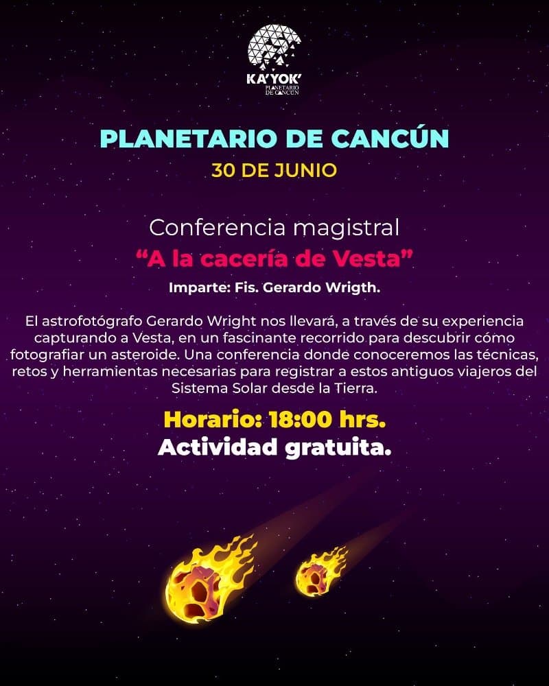 Conferencia "A la cacería de Vesta"