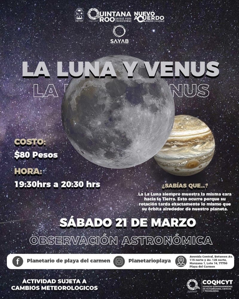 La Luna y Venus