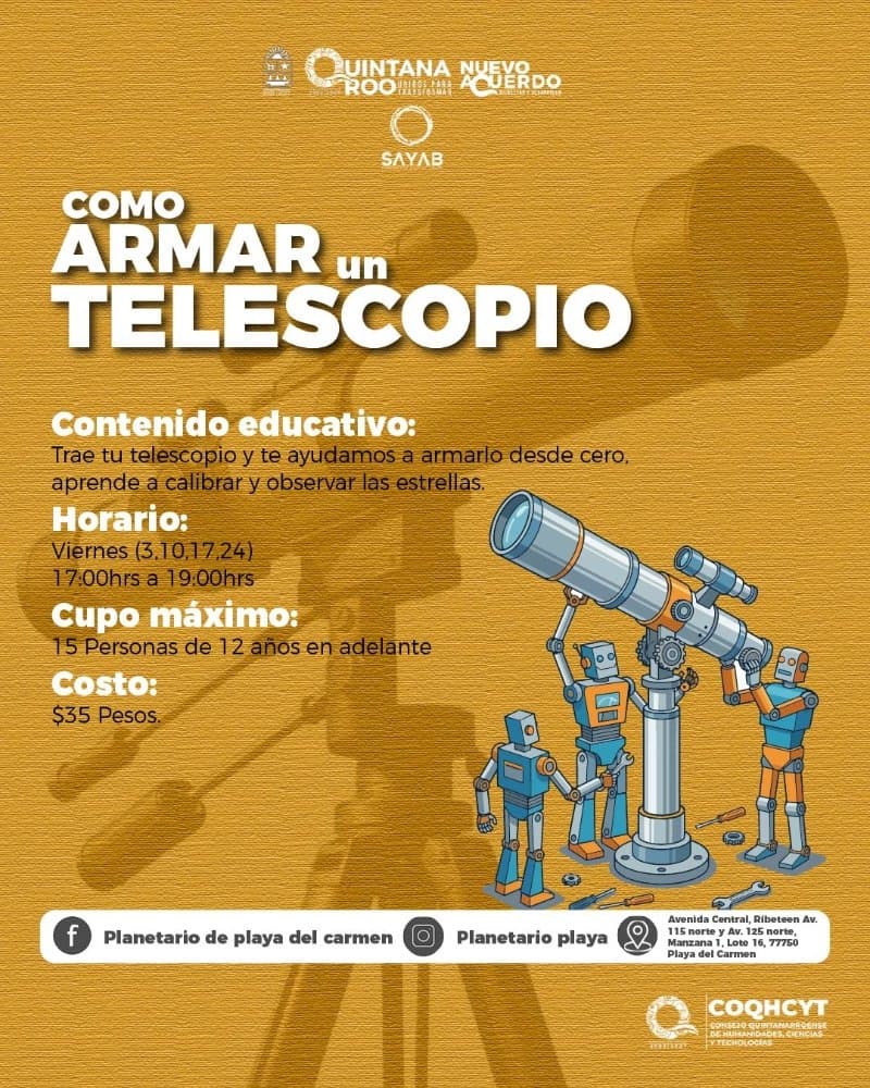 Como armar un telescopio I