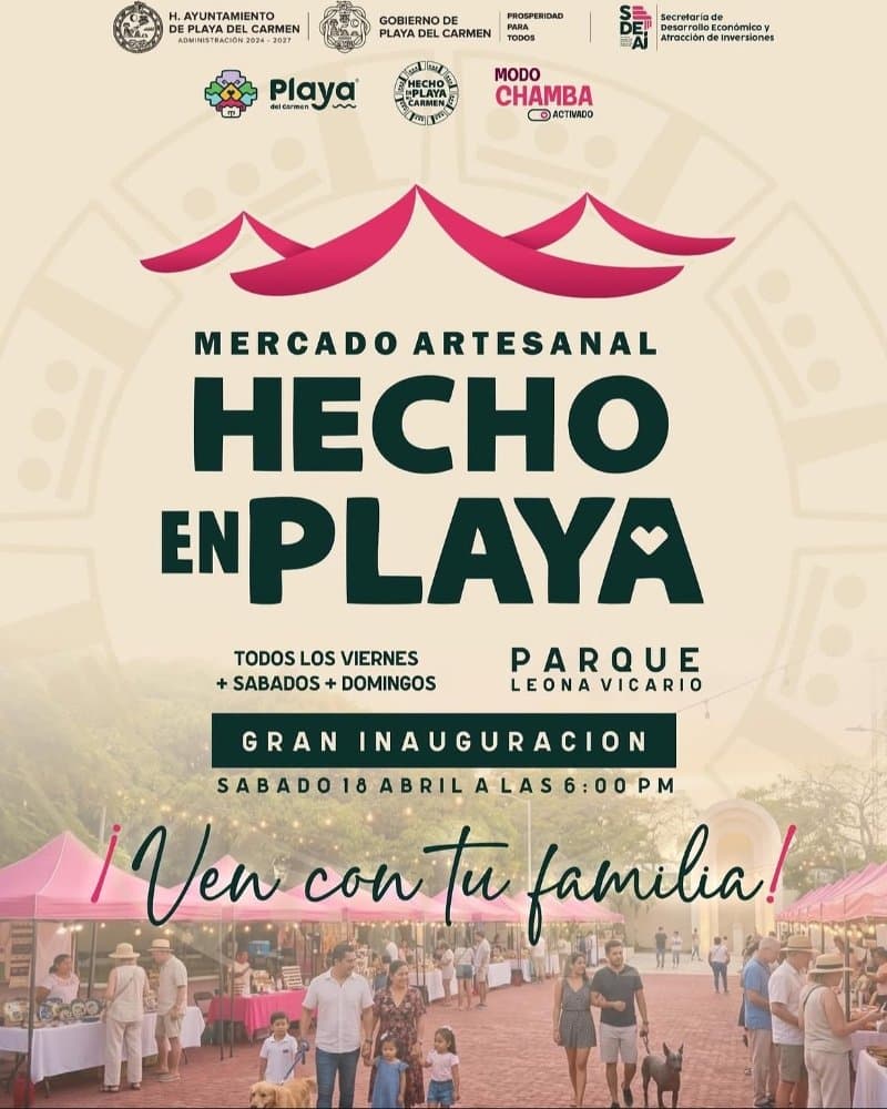 Inauguración mercado artesanal “Hecho en Playa”