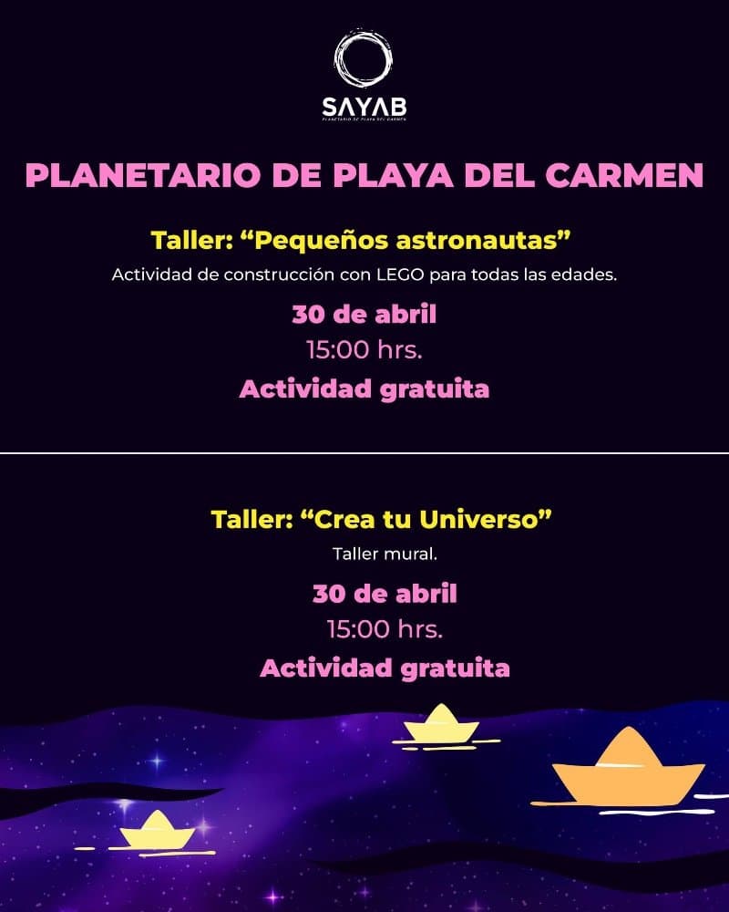 Taller: "Pequeños astronautas" y "Crea tu universo"