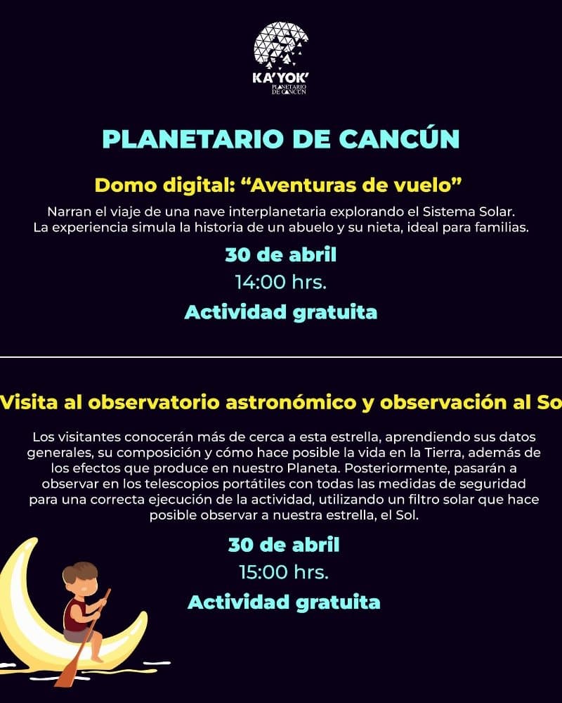Domo digital y visita al observatorio