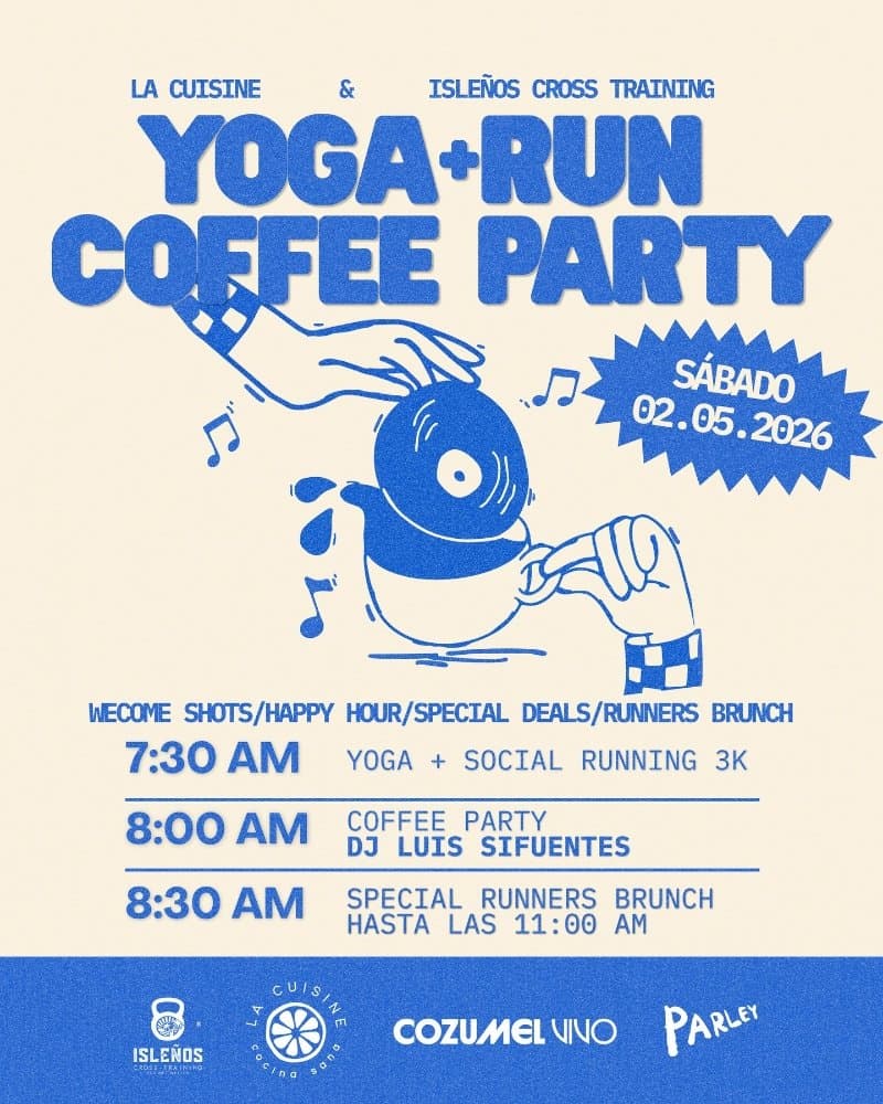 Yoga + run coffee party