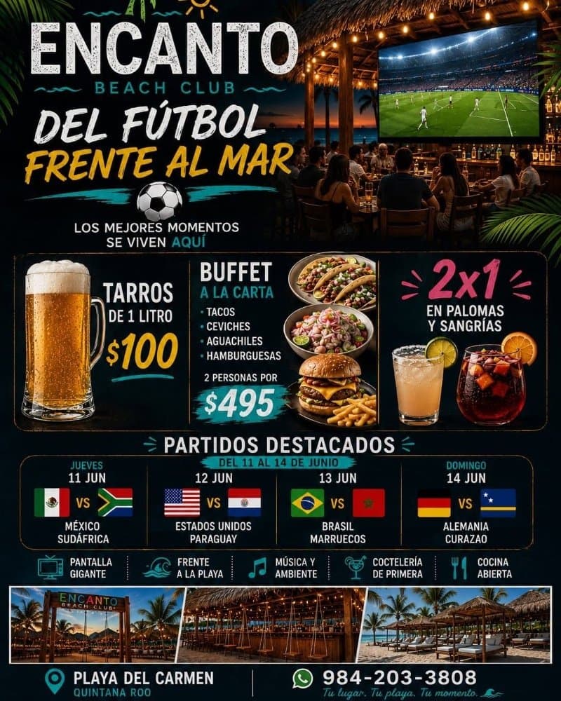 Encanto Beach - México vs Sudáfrica