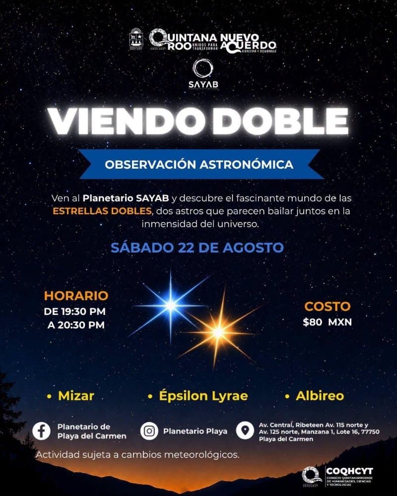 Viendo doble. Observación astronómica.