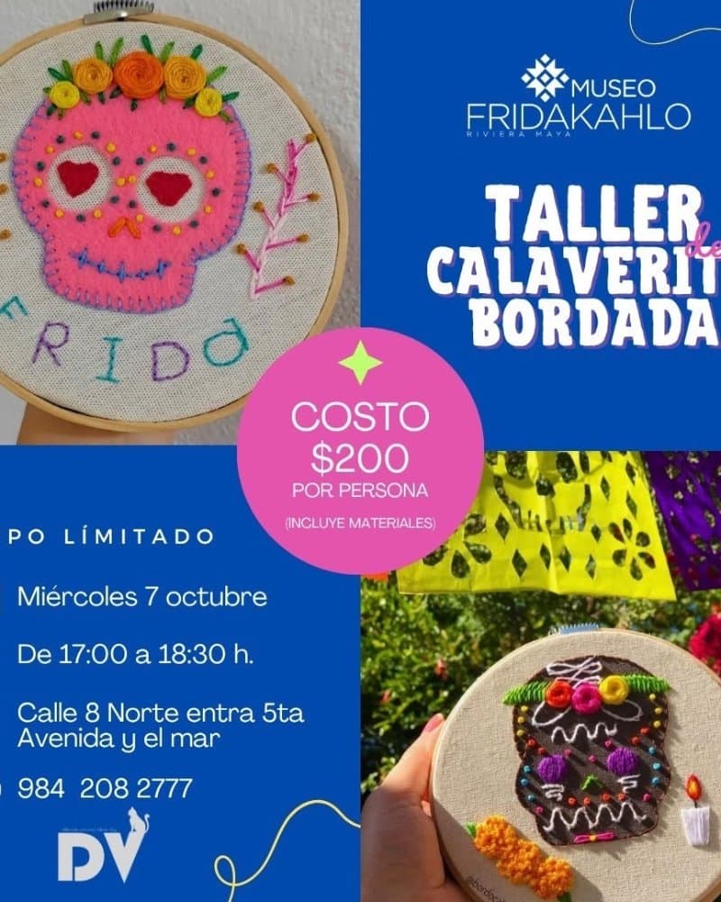 Taller de calaverita bordada