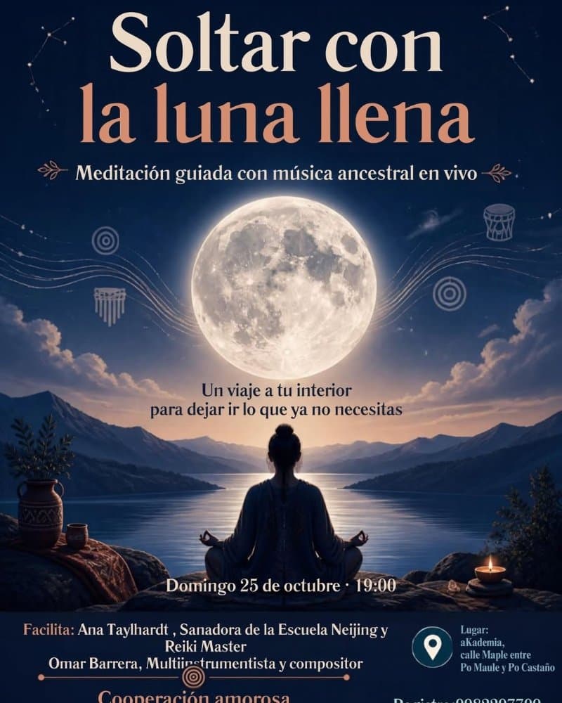 Soltar con la luna llena