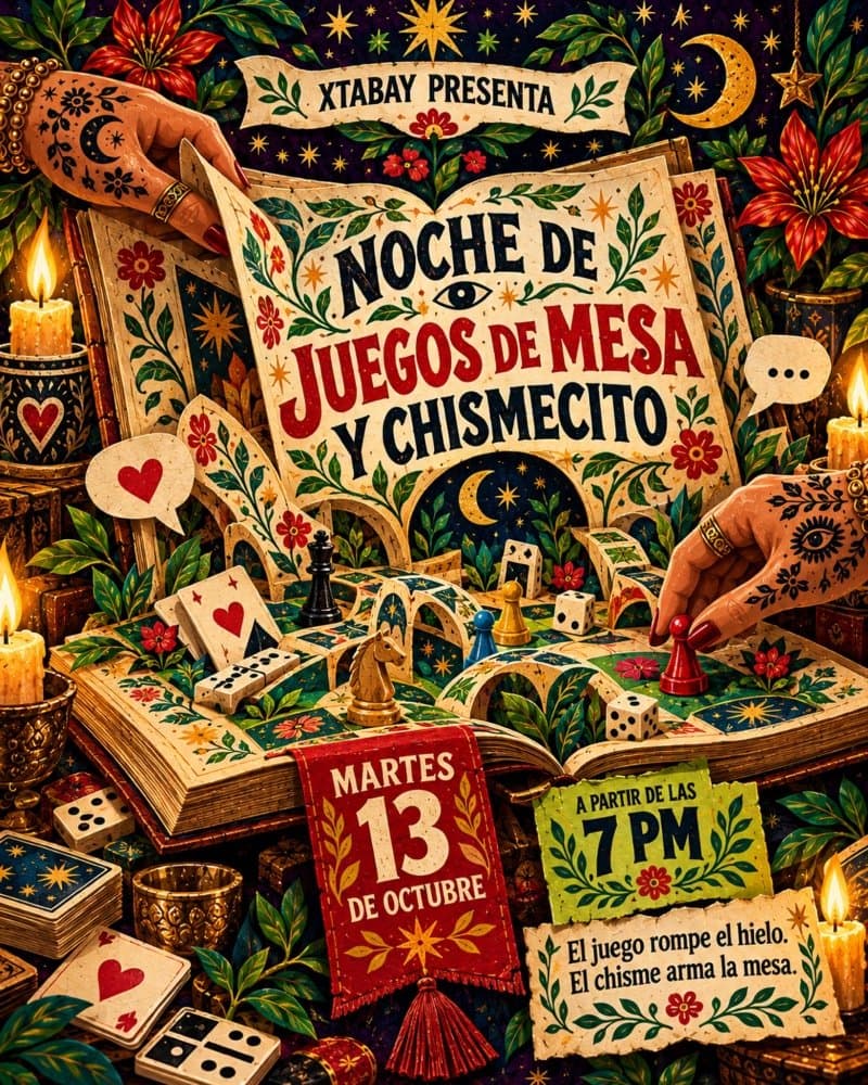Noche de juegos de mesa y chismecito